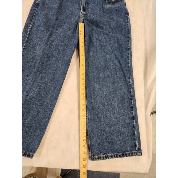 Levi's 550 Relaxed Fit Jeans 42x29 (27 actual) Medium Wash Denim Blue High Rise - Picture 8 of 8